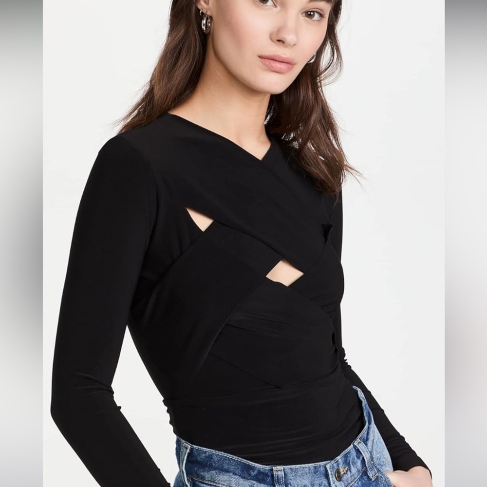 NWOT Norma Kamali Long Sleeve Top - Size Medium